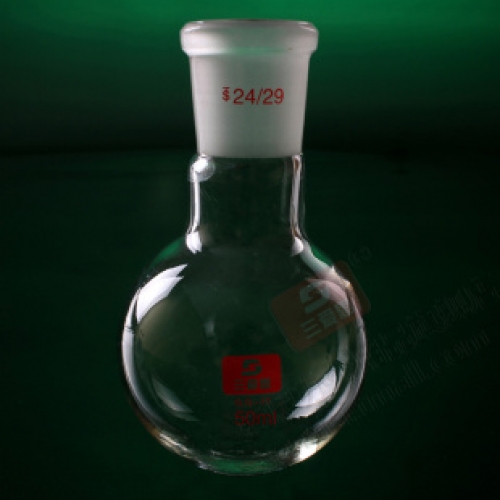 三爱思 单口烧瓶50ml/24 高温厚壁  圆底蒸馏烧瓶  A00989