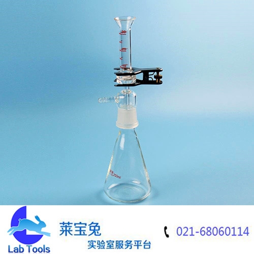 微量砂芯过滤装置 溶剂过滤器 250ML 砂芯片直径25MM 玻璃仪器